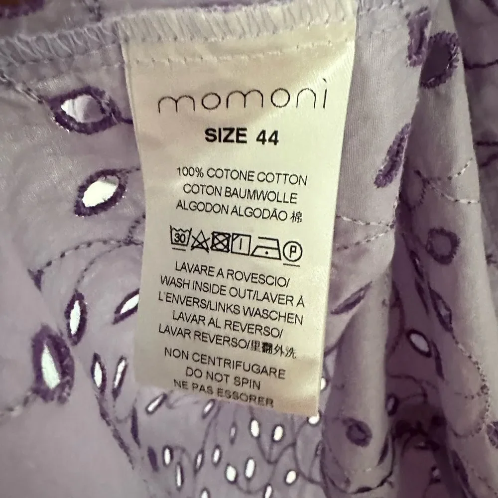 Momoni Zelda Maxi Skirt in Lilac Eyelet| Size 8 - Picture 9 of 10